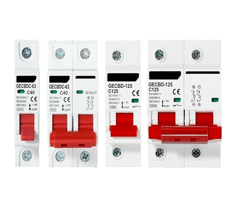 GECBDC-63 1P 2P DC1000V Circuit Breaker Battery Car Protector Positive Negative Pole Rotection Protect Switch Isolator/9(20A,1P) - Image 1