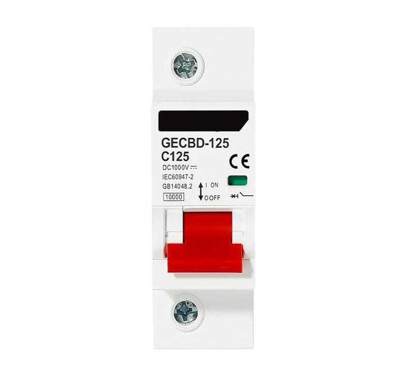 GECBDC-63 1P 2P DC1000V Circuit Breaker Battery Car Protector Positive Negative Pole Rotection Protect Switch Isolator/9(20A,1P) - Image 5