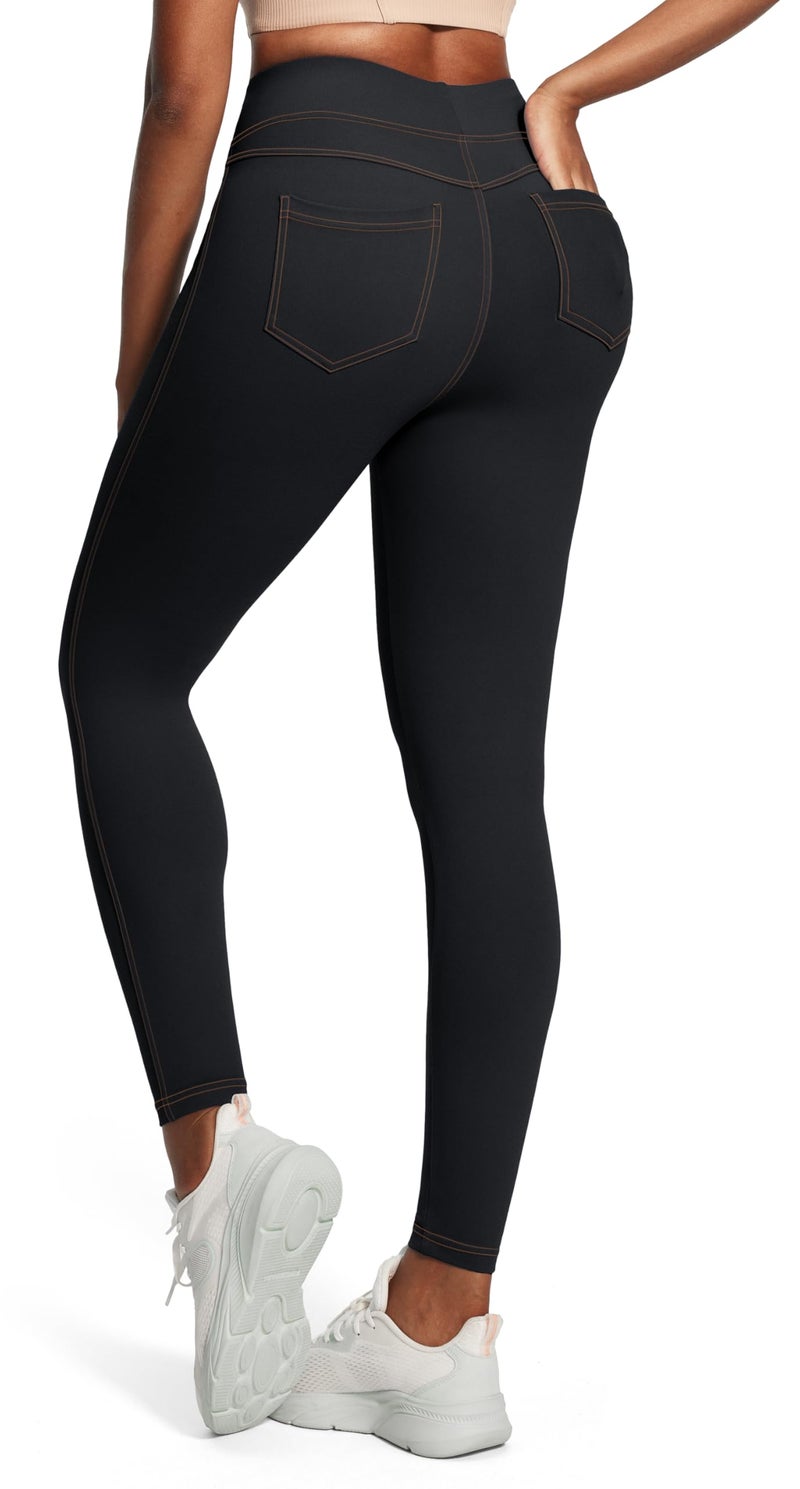 IUGA High Waist Yoga Pants with Pockets, Leggings for Women Tummy Control, Workout Leggings for Women 4 Way Stretch - Image 1