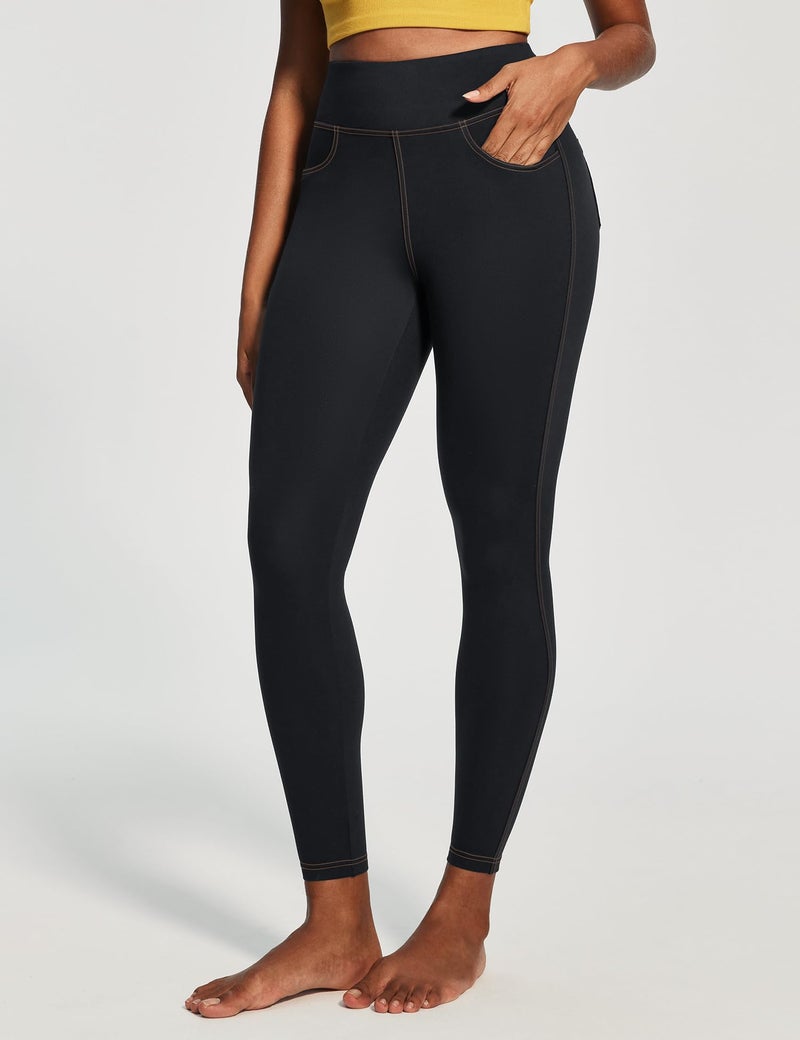 IUGA High Waist Yoga Pants with Pockets, Leggings for Women Tummy Control, Workout Leggings for Women 4 Way Stretch - Image 2