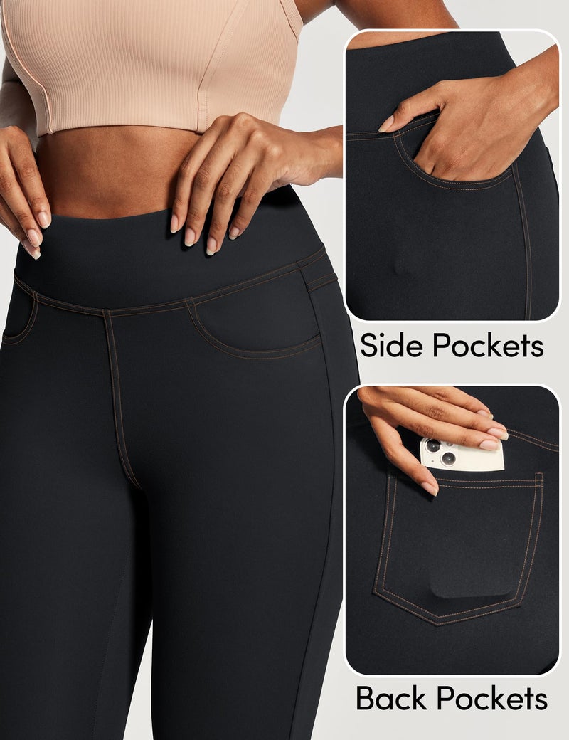 IUGA High Waist Yoga Pants with Pockets, Leggings for Women Tummy Control, Workout Leggings for Women 4 Way Stretch - Image 5