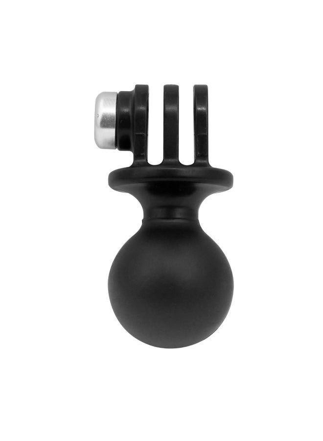 Generic Suitable For GOPRO HERO10 9 8 7 Small Ant Mountain Dog Camera Bracket Pan-tilt Table Ball Head Seat Connection Rearview Mirror Bracket-Color:Ball Head] - Image 1