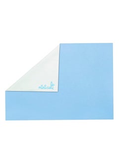 minicult Minicult Waterpoof quick dry baby mattress protector made with soft and skin friendly fleece fabricLight bluePack of 170x100 cms  - Image 3