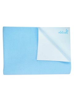 minicult Minicult Waterpoof quick dry baby mattress protector made with soft and skin friendly fleece fabricLight bluePack of 170x100 cms  - Image 2