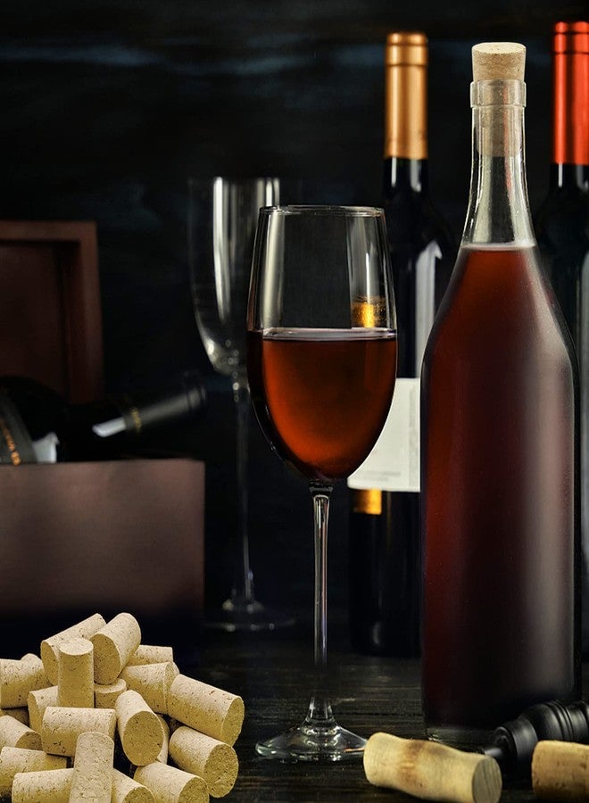 انفين مجموعة أنفين المكونة من 30 قطعة من سدادات الفلين الخشبية المدببة الفارغة، بديل لزجاجات النبيذ والبيرة والمشروبات الكحولية، والأعمال اليدوية المصنوعة من الفلين (0.87 × 0.67 × 1.38 بوصة) - Image 4