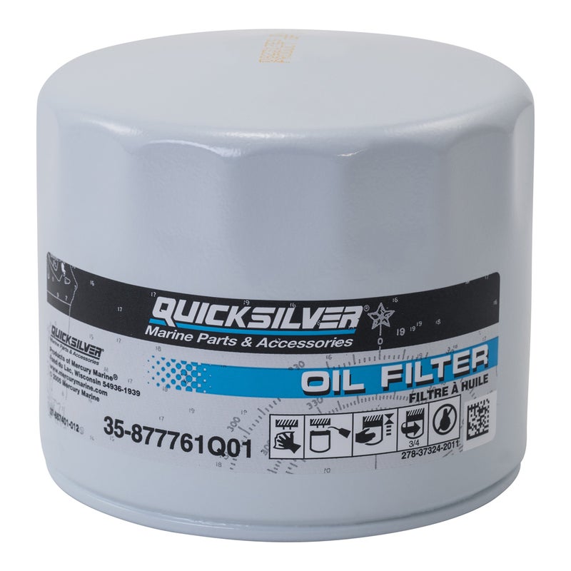 Quicksilver 877761Q01 Oil Filter for Select Mercury and Mariner 75-115hp Outboards and 150hp EFI 4-Stroke Outboards - Image 5