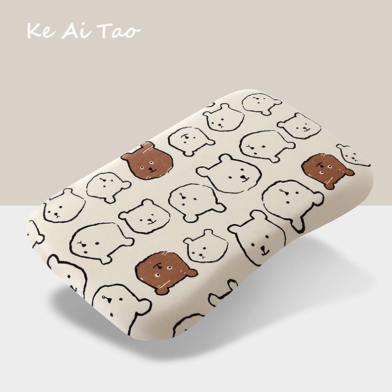 Baby Memory Pillow Second Generation Washed Cotton Kidsren'S Pillow Slow Rebound Neck Protection Shaping Pillow Kindergarten Nap Infant Pillow - Image 1