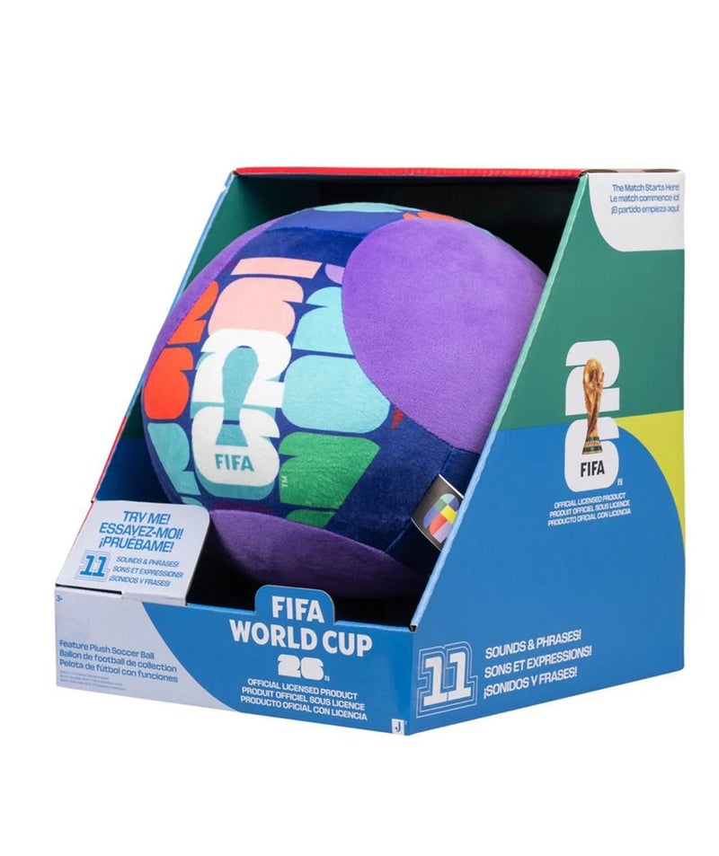 Squishmallows FIFA® World Cup 2026™ 9-Inch Feature Plush Soccer Ball – Interactive Sound & Chant Collectible - Image 4