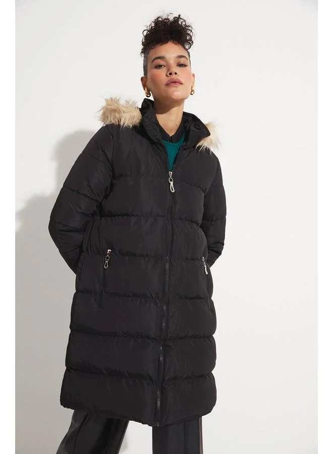 جون June Women Coat Black