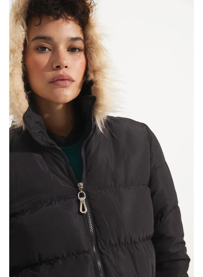 جون June Women Coat Black
