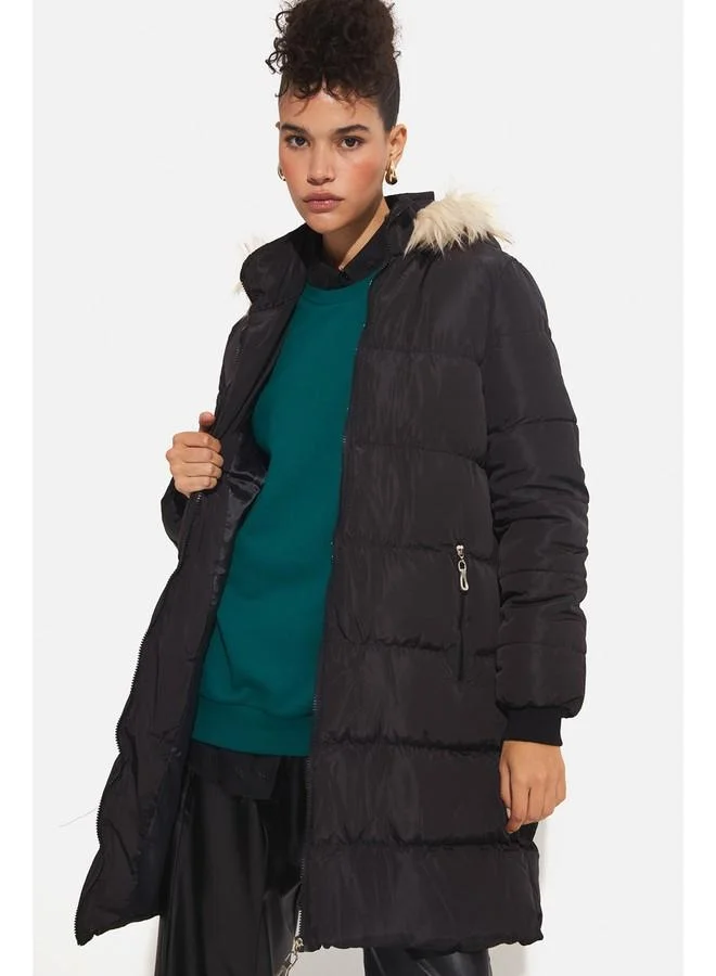 جون June Women Coat Black