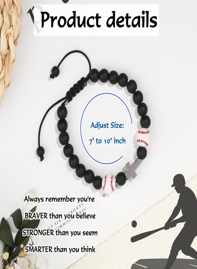 CXLDTE Baseball Bracelet Gifts for Boys 8-12 Who Loves Baseball Players Birthday Accessories Stuff Valentine's Day Easter Basket Stuffers Baptism Christmas Stocking Stuffers Gifts for Teenage Teen Boys Teens - Image 3