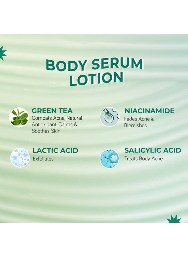 Moody AcneXpert 5% AHA Body Lotion with 48-Hour Moisturizationl | Improves Skin Texture & Reduces Appearance of Strawberry Legs | With Green Tea & Salicylic Acid | 200ml - Image 3