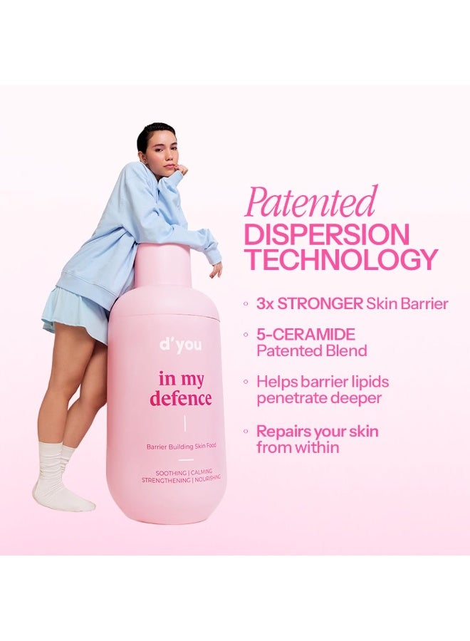 ديو مرطب خفيف الوزن من دي يو إن ماي ديفنس لترطيب مكثف مع السيراميدات للرجال والنساء | كريم غير دهني للبشرة الجافة والدهنية والمختلطة | منتج كوري للعناية بالبشرة | لم يتم اختباره على الحيوانات | 50 مل - Image 3