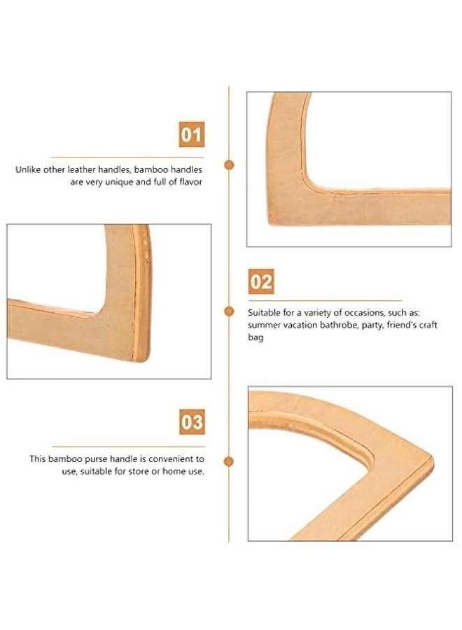 D Shape Purse Handles Wooden Handle Grips Bag Replacement for Making Handicraft DIY Bags Accessories  - Image 5