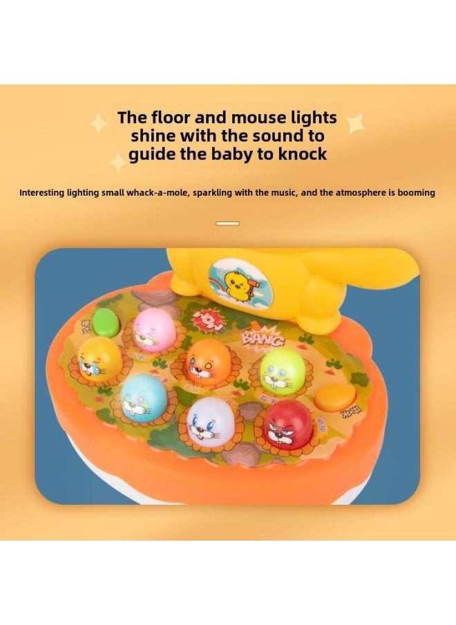 Hit The Gopher Puzzle Toy Multifunctional Cartoon Knock Duck Toy Parent-child Interactive Game Toy Supply Wholesale-Color:9902 Suction Plate Yellow Duck