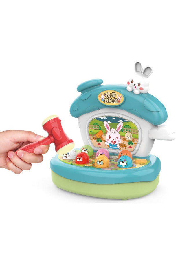 Hit The Gopher Puzzle Toy Multifunctional Cartoon Knock Duck Toy Parent-child Interactive Game Toy Supply Wholesale-Color:9902 Suction Plate Yellow Duck
