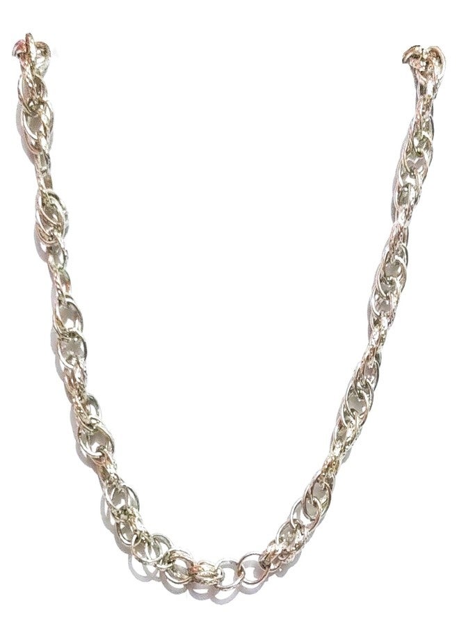DeLegarde Stainless Steel Chain Necklace, 34 Inch, Polished Metal Chain Design, Unisex, Large - Image 1