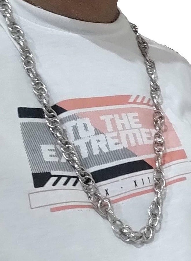 DeLegarde Stainless Steel Chain Necklace, 34 Inch, Polished Metal Chain Design, Unisex, Large - Image 3