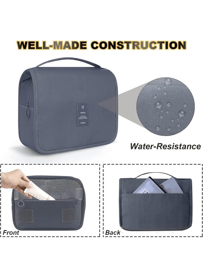 ECVV Hanging Toiletry Bag for Men, Travel Toiletry Organizer Large Dopp Kit for Toiletries, Makeup, Cosmetics Portable Large Capacity Shaving Bag - Image 4