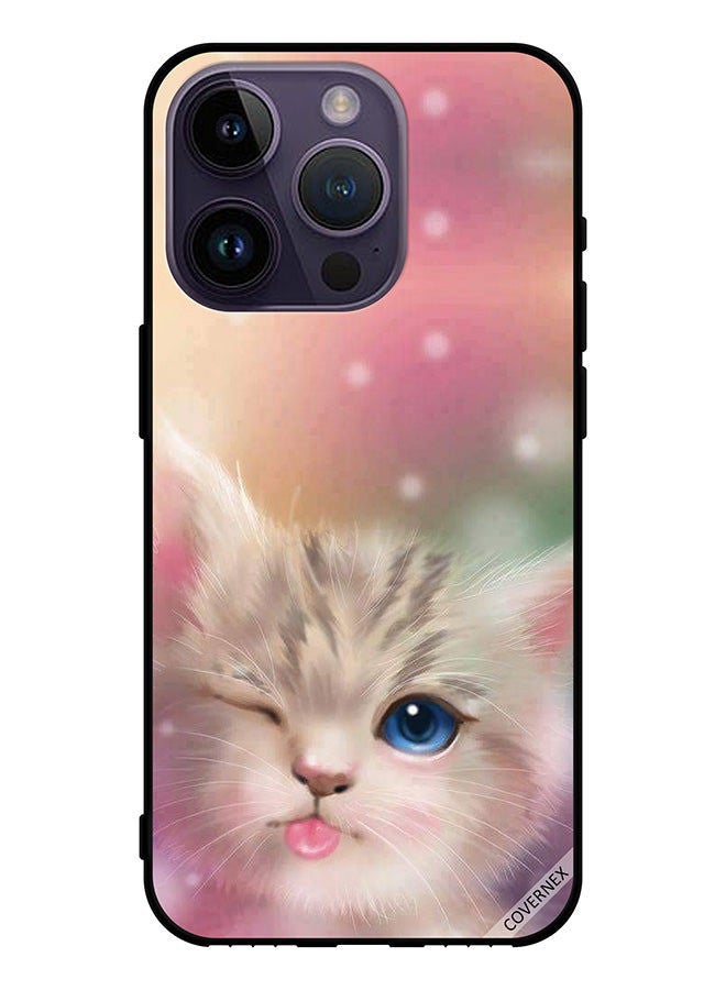 Covernex Protective Case Cover For Apple iPhone 14 Pro Cute Cat - Image 1