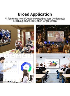 SYOSI Wireless Display Dongle 2.4G WiFi Portable Display Receiver 1080P HDMI Screen Mirroring Compatible with Phone to TV Projector Support fot M-iracast Airplay DLNA  - Image 5