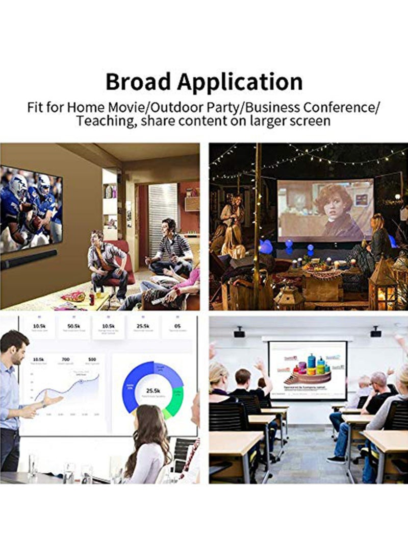 SYOSI Wireless Display Dongle 2.4G WiFi Portable Display Receiver 1080P HDMI Screen Mirroring Compatible with Phone to TV Projector Support fot M-iracast Airplay DLNA - Image 5