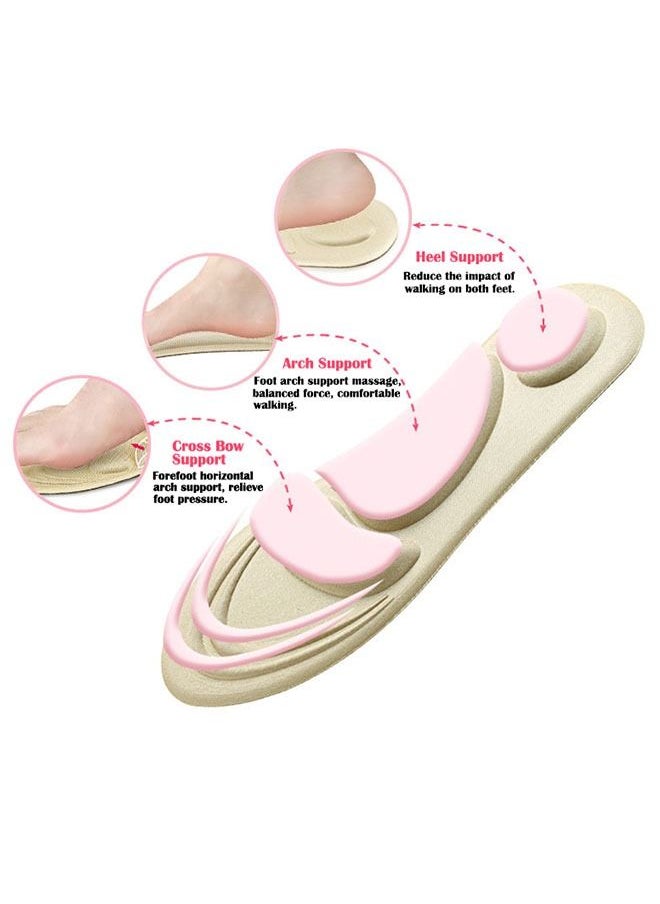 ZCM-HAPPY 4 Pair of Memory Foam Cushion Running Shoe Insoles  - Image 3