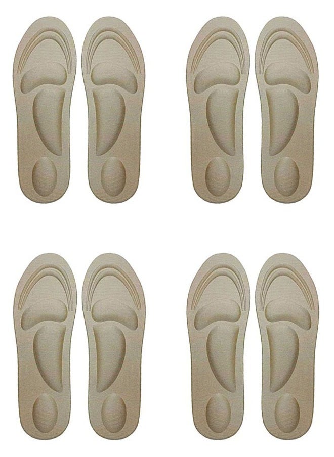 ZCM-HAPPY 4 Pair of Memory Foam Cushion Running Shoe Insoles  - Image 1