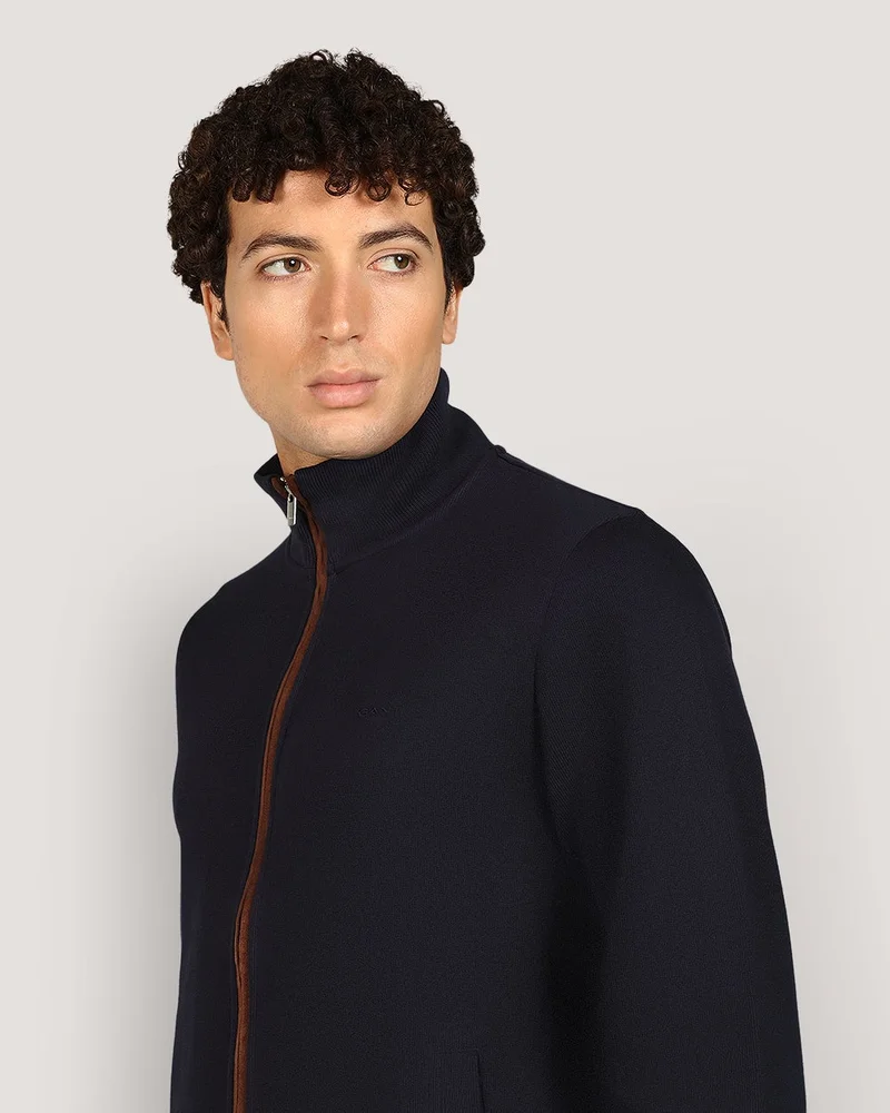 GANT  Sacker Rib Full Zip Cardigan for Men | Best Price UAE