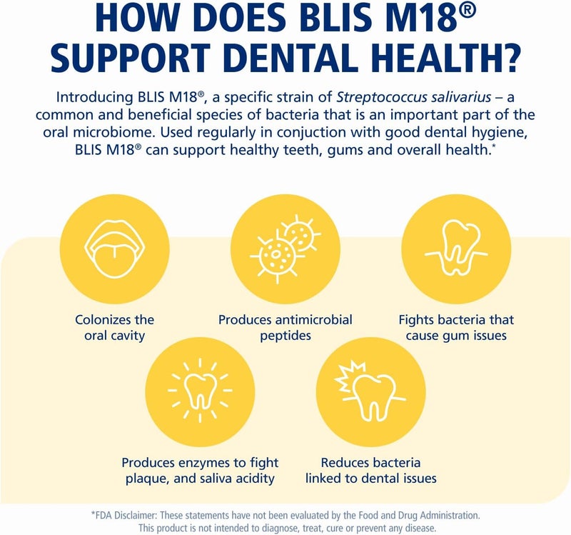 BLIS Kids Teeth  Gums Oral Probiotics for Mouth M18 25 Billion Cfu  Mouth Probiotics for Tooth and Gum Health Kids  Sugar Free Lozenges Strawberry Flavored 30 Day Supply - Image 5