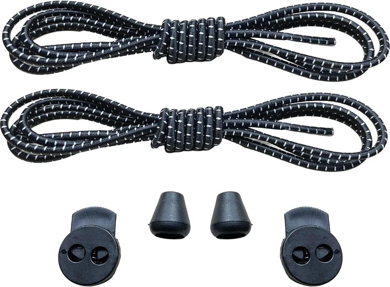 نيستور Round, Smart, Lock, Snap-on, Elastic Boots, Sneaker Laces, 100 Cm, 1 Pair