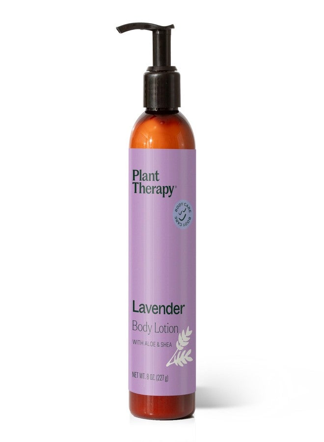 Plant Therapy Lavender Body Lotion with Aloe and Shea, Hydrate and Nourish Skin with Botanical Ingredients, 8 oz - Image 1