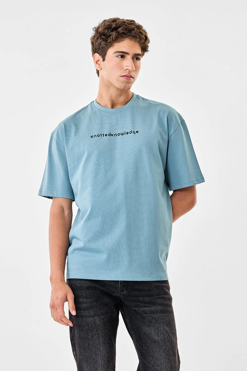 SNITCH Knotted Knowledge Oversized T-Shirt