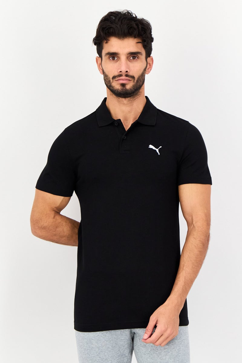 PUMA Men Slim Fit Short Sleeves Outdoor Polo Shirt, Black - Image 1