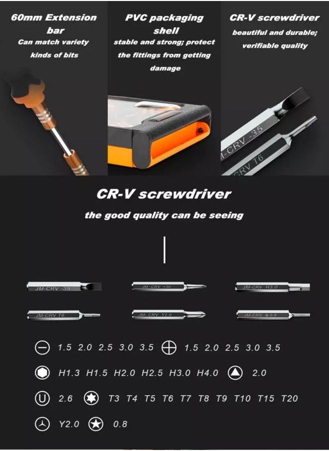 JAKEMY - JAKEMY Screwdriver and Tool Set 32 Pieces JM 8100 - Image 1