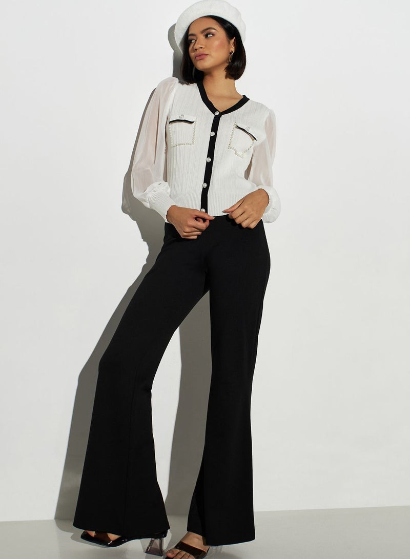 2Xtremz Embellished Pocket Detail Puff Sleeve Dress  - Image 4