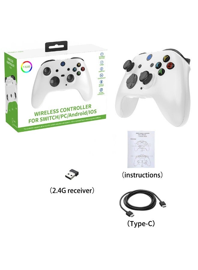 haleemy 2.4GHz + Switch Wireless Bluetooth Game Controller - Compatible with PC 360 / Android / TV Box / iOS - Image 1