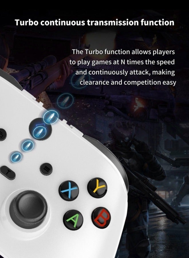 haleemy 2.4GHz + Switch Wireless Bluetooth Game Controller - Compatible with PC 360 / Android / TV Box / iOS - Image 5