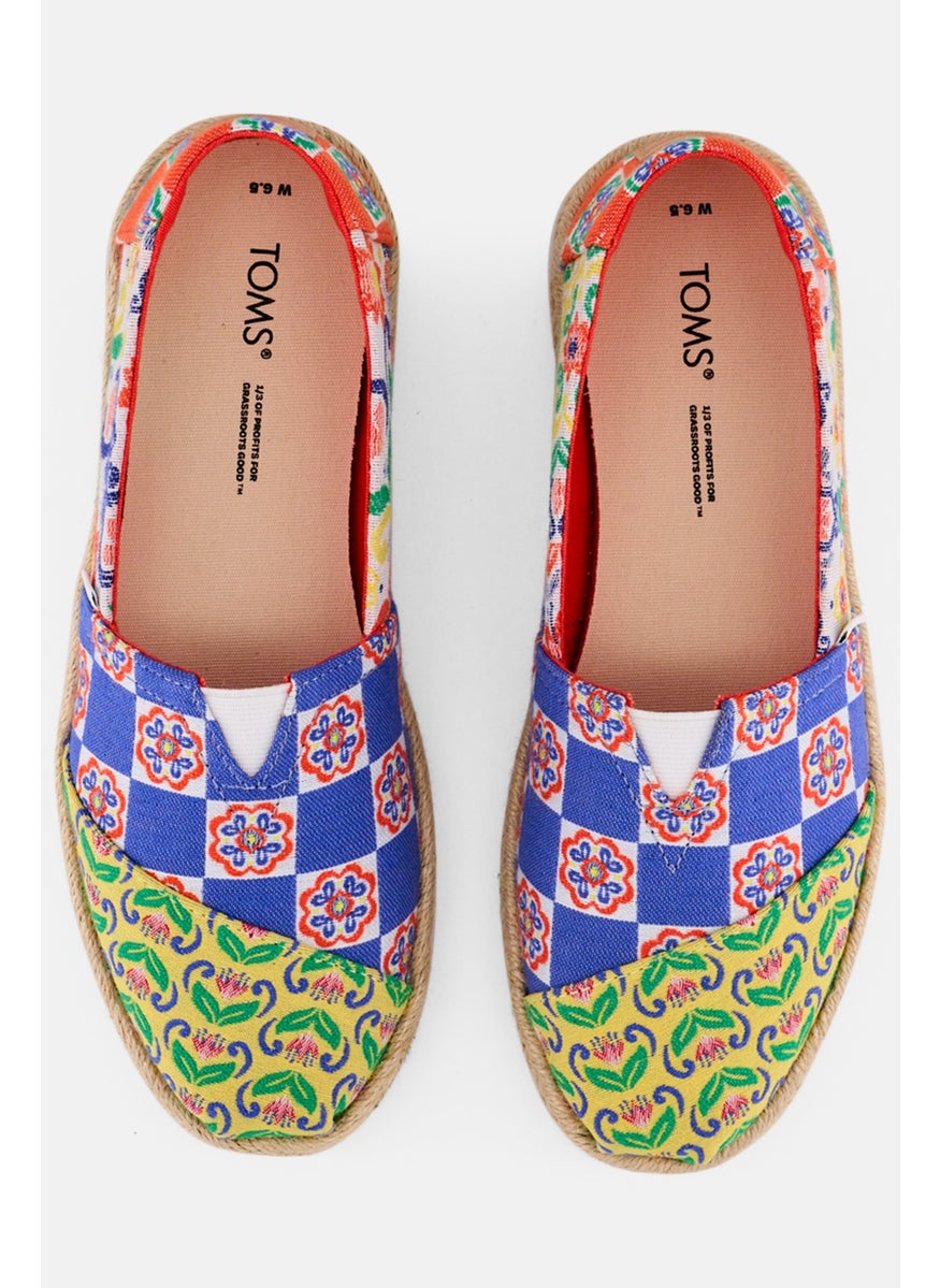 TOMS Women Slip On Casual Shoes, Blue Combo  - Image 2