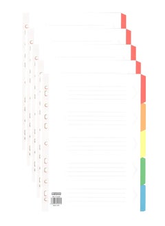 PARTNER 5-Pack 5 Tab Paper Divider Multicolour  - Image 1