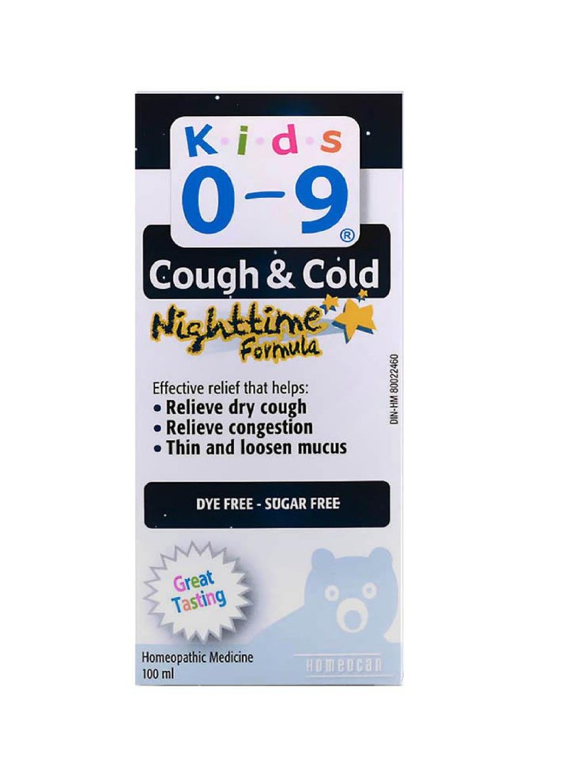 Kids 0-9 Cough & Cold Nightime Formula 100ml