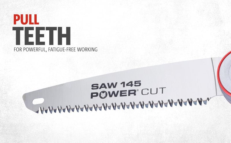 Wolfgarten منشار WOLFGarten القابل للطي 145 مع طول شفرة المنشار 145 سم وزاويتين عمل مختلفتين لسهولة الاستخدام العالية 73BCA003650 أحمر - Image 4