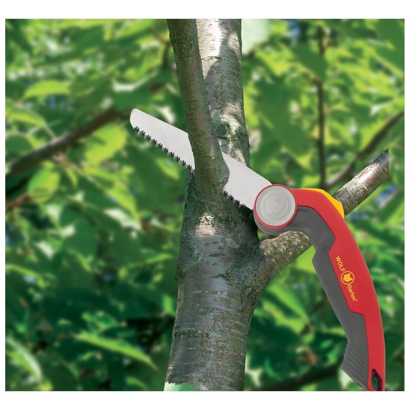 Wolfgarten منشار WOLFGarten القابل للطي 145 مع طول شفرة المنشار 145 سم وزاويتين عمل مختلفتين لسهولة الاستخدام العالية 73BCA003650 أحمر - Image 3