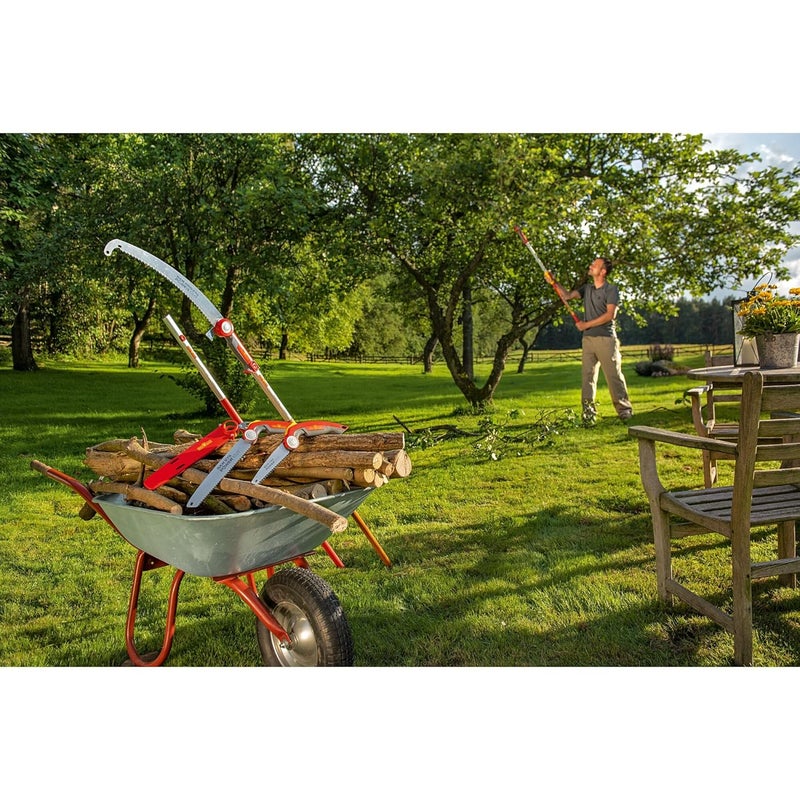 Wolfgarten منشار WOLFGarten القابل للطي 145 مع طول شفرة المنشار 145 سم وزاويتين عمل مختلفتين لسهولة الاستخدام العالية 73BCA003650 أحمر - Image 5