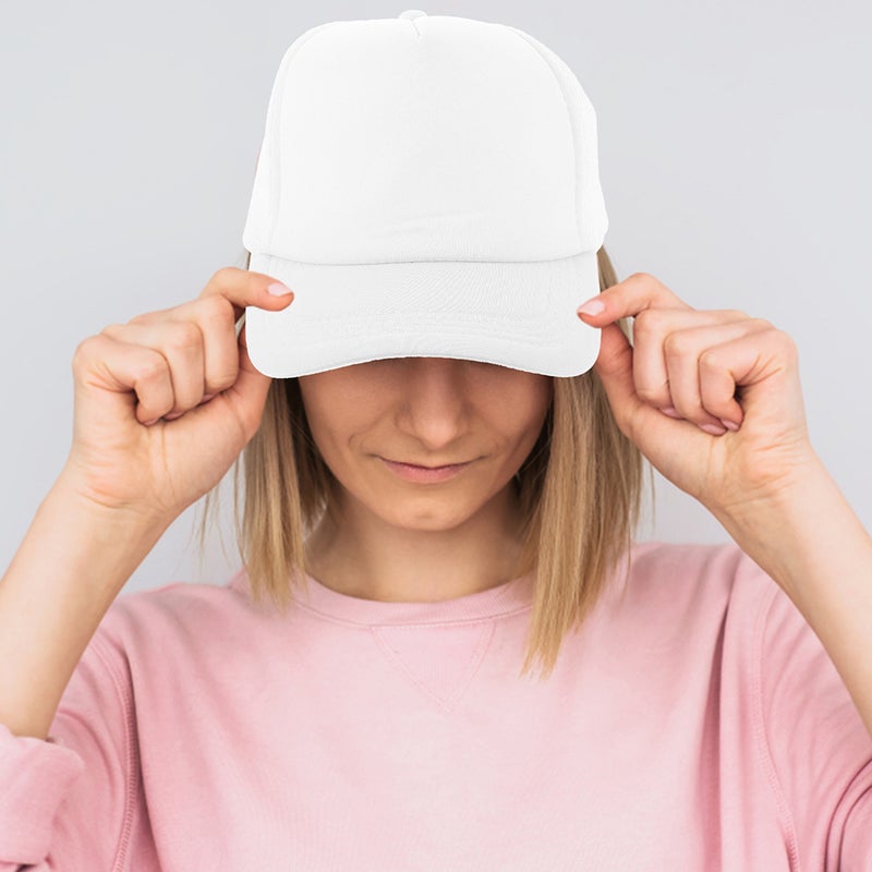 5pcs Heat Transfer Baseball Caps Blank Printing Mesh Design Sublimation Hats - Image 5