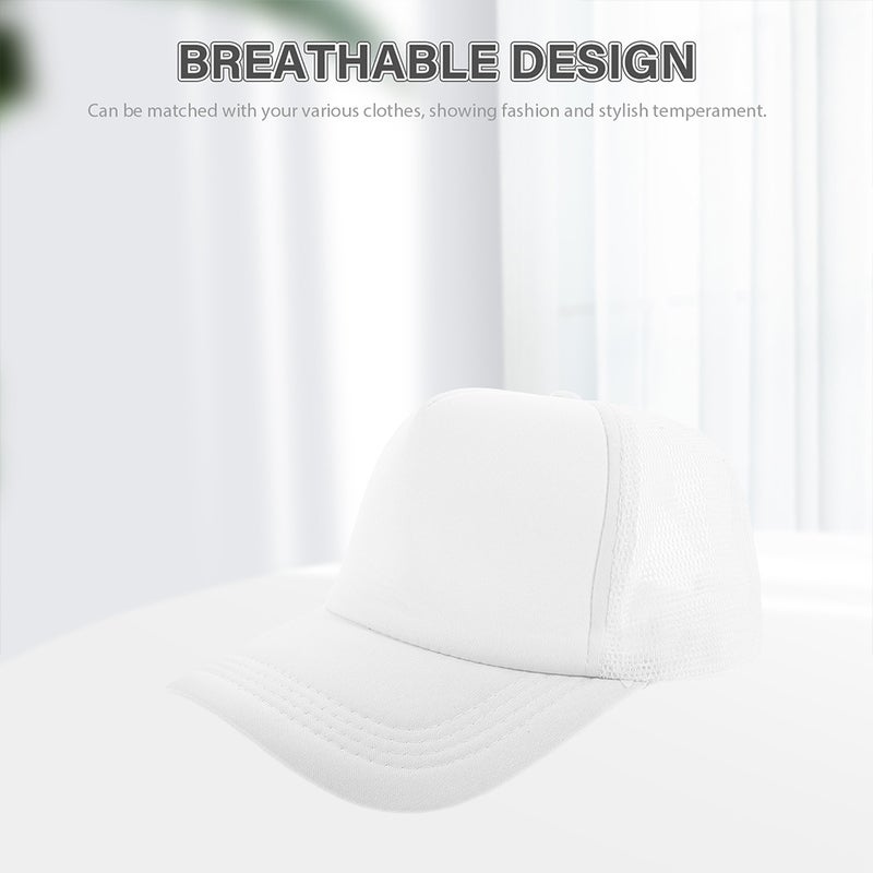5pcs Heat Transfer Baseball Caps Blank Printing Mesh Design Sublimation Hats - Image 2