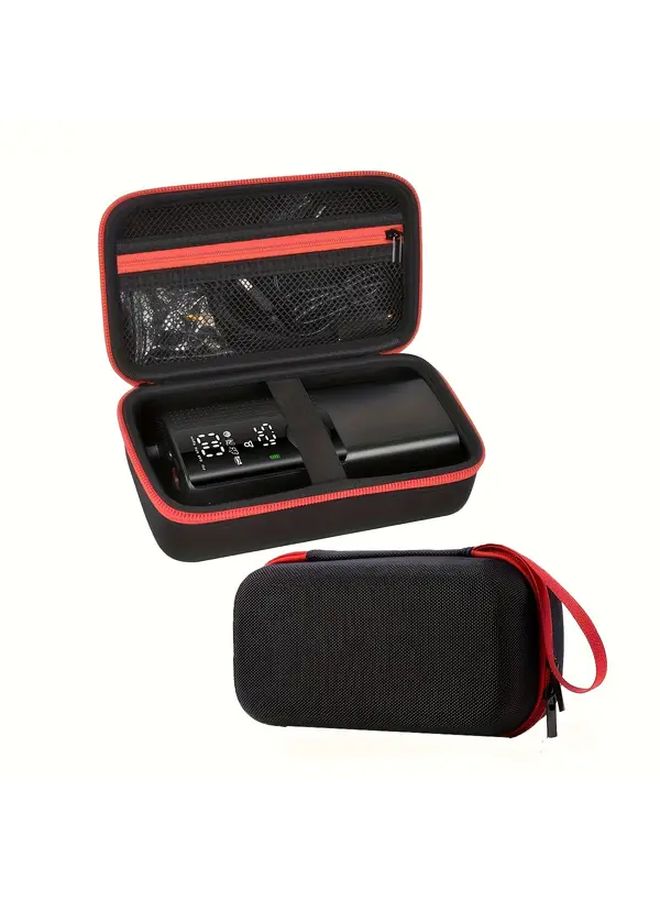 Black Portable Car Air Pump Storage Case Durable EVA Material Waterproof Shockproof Organizer - Image 1