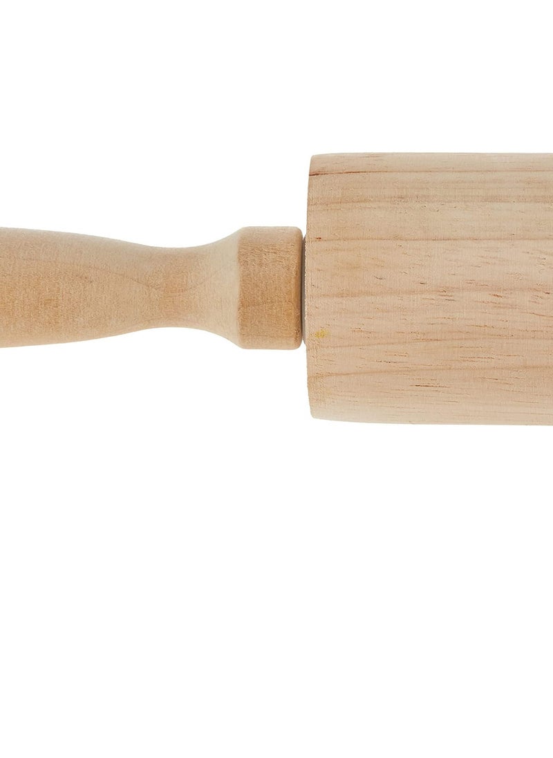 ALSAQER Wooden Chaklabin with Rolling Pin | Rigag Maker | Chakla Wooden Roti Maker | Pizza Maker | Chapati Flatbread Tortilla Maker with Rolling Pin 12"  - Image 4