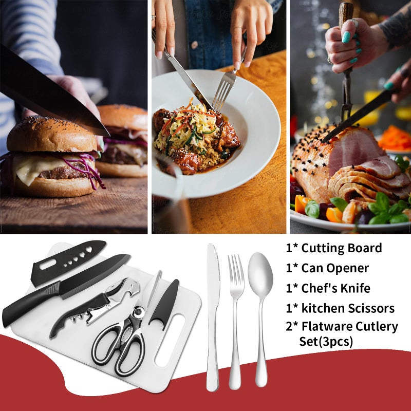 Freehiker Camping Cooking Utensils Set - Camping Essentials Accessories Gear Must Haves - Camper Tent Kitchen Equipment RV Cookware Supplies Gadgets Outdoor Stove Portable Picnic Gifts BBQ Stuff - Image 4